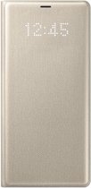 Samsung LED View Flip Cover For Samsung Galaxy Note 8 Gold From Side Front