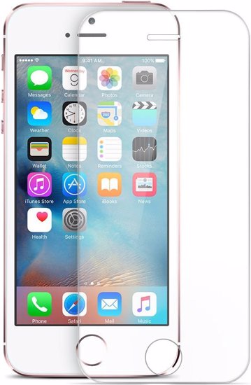 محافظ صفحه نمایش شیشه ای مناسب برای Apple iPhone 5 Front