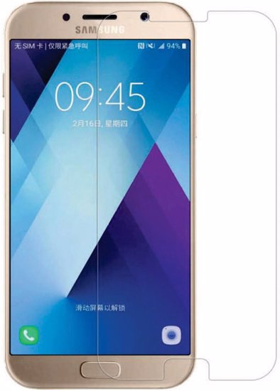 محافظ صفحه نمایش شیشه ای مناسب برای Samsung Galaxy A7 2017 Front