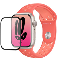 تصویر  محافظ صفحه نمایش شیشه ای مناسب برای ساعت هوشمند اپل مدل Apple Watch Series 7-41mm