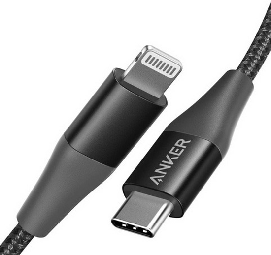 تصویر  کابل تبدیل USB-C به لایتنینگ انکر مدل A8653 PowerLine