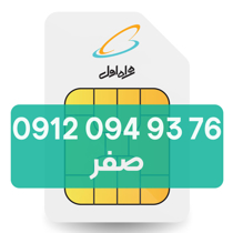 تصویر  سیم کارت دائمی همراه اول 76 93 094 0912