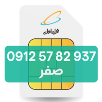 تصویر  سیم کارت دائمی همراه اول 937 82 57 0912