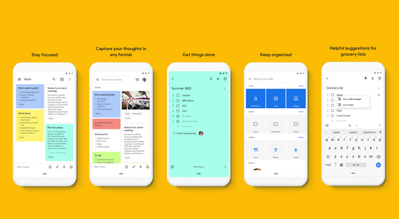 معرفی اپلیکیشن نوت برداری Google Keep Note